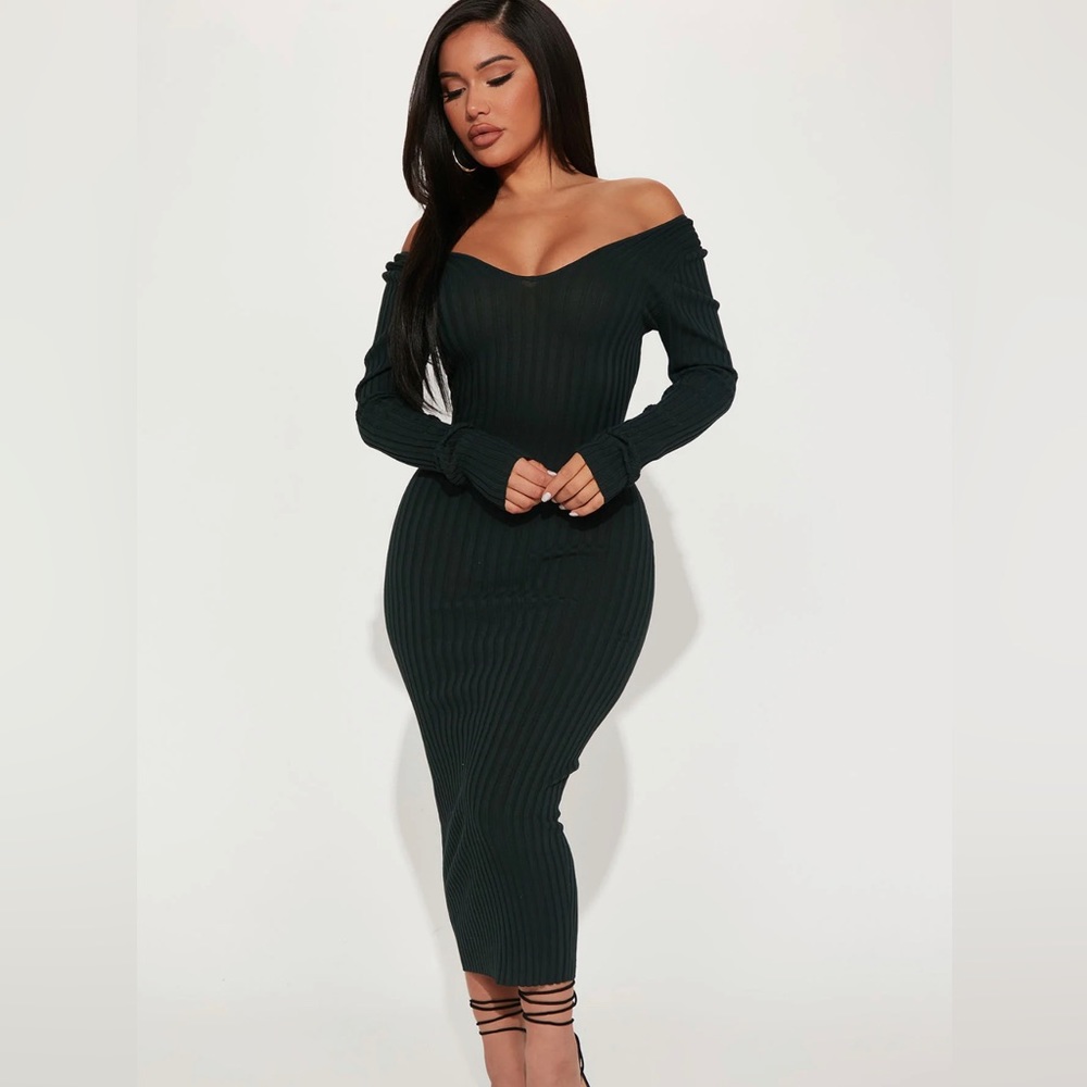NEW! Green sweater dress